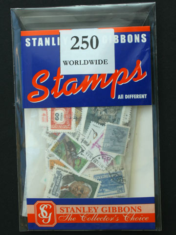 250 Worldwide Stamps by Stanley Gibbons