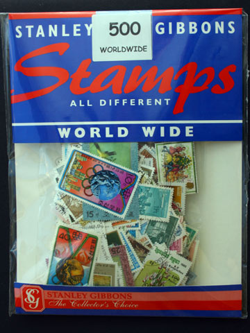 500 Worldwide Stamps by Stanley Gibbons