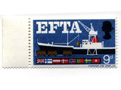 9d EFTA SG715pb unmtd mint - missing lilac