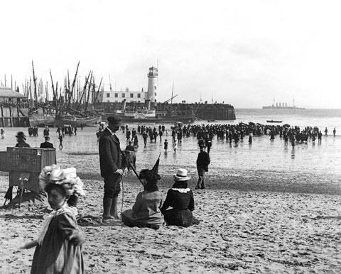 Historical image of Photographer on Scarborough South Bay Beach