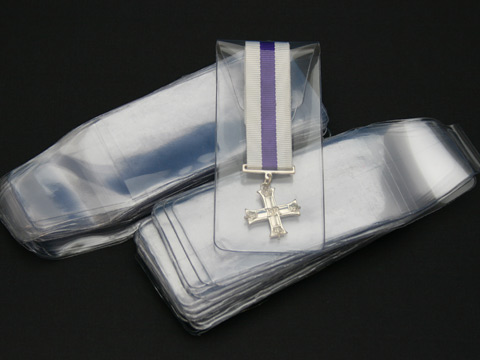 Clear Soft Plastic Miniature Medal Wallets (100)