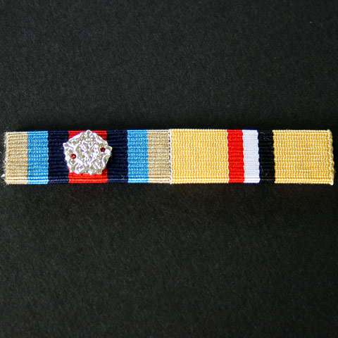 OSM Afghanistan and Iraq Medal Buckram Ribbon Bar