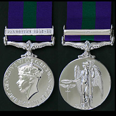 GSM George 6th with Palestine 1945-48 Clasp