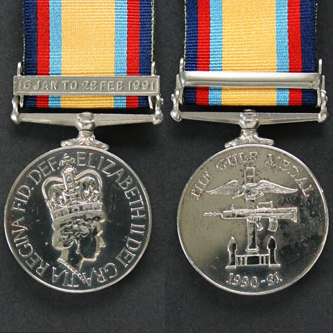 Gulf Medal 1990-91 with Jan - Feb Clasp