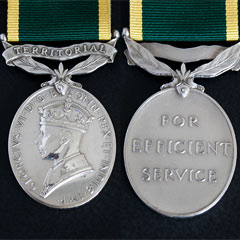 Territorial Efficiency Medal Goerge 6th.