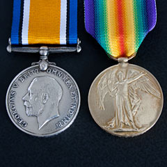 WW1 War and Victory Medal Pair