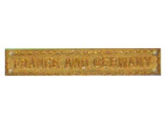 France and Germany Medal Bar