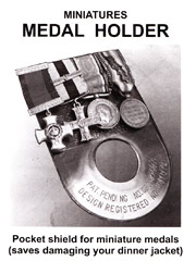 Pocket miniature medal holder