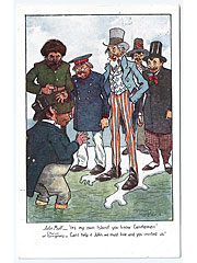 John Bull Its My Own Island Comic Political Postcard