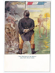 John Bull Parting of the Ways political postcard Image 2