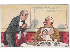 Fletchers Tomato Sauce Advertising Postcard