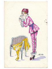 Xavier Sager Artist Glamour Postcard