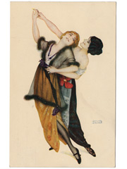 Raphael Kirchner Artist postcard - Danseuse