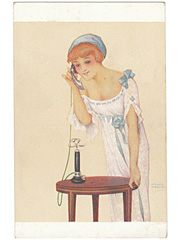 Raphael Kirchner Postcard - Oui, j'attends