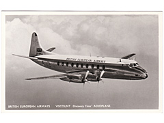 BEA Viscount Aeroplane postcard 