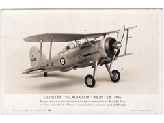 Gloster Gladiator photographic postcard Image 2