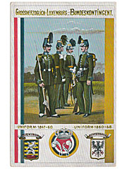 Military Art Postcard Luxembourg Uniform