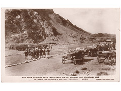 Tur Khum Gardens Afghan border postcard