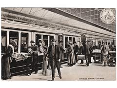 Riverside Station Liverpool, LNWR Postcard Image 2