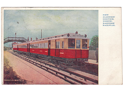 North Eastern Railway Electric Service Postcard
