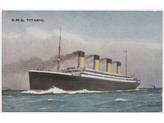 RMS Titanic Shipping Postcard