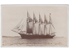 Photographic postcard of the Schooner - Inca  Image 2