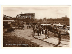 Pleasure Park and beach - Aberdeen Postcard