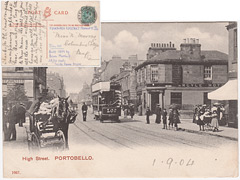Potobello High Street Edinburgh Postcard