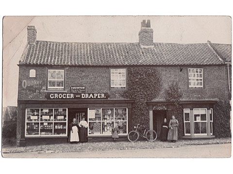 Easington Village Shop Postcard - Yorkshire
