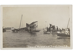 Sopwith Waterplane at Scarborough Postcard Image 2