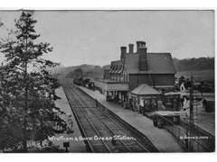 Postcard of Wrotham & Boro Green Station in Kent