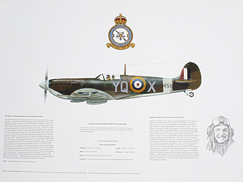 Spitfire MkVb 616 Squadron Gift Print