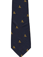 Royal Artillery, navy blue logo tie