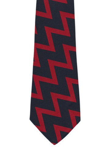 Royal Artillery zig-zag striped tie