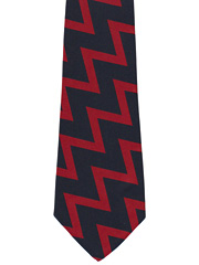 Royal Artillery zig-zag striped tie Image 2