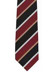 York and Lancaster Regiment Striped Tie