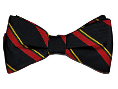 Royal Marines striped bow tie