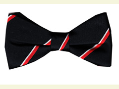 Royal Navy striped bow tie