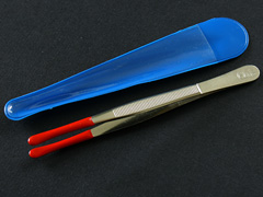 Rubber Tipped Coin Tweezers