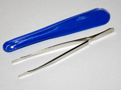 Prinz short spade end tweezers