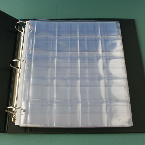 Coin Album - Classic - 3 ring binder and leaves