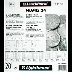 Numis coin pages for coins up to 34mm.
