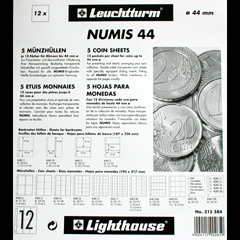 Numis coin pages for coins up to 44mm
