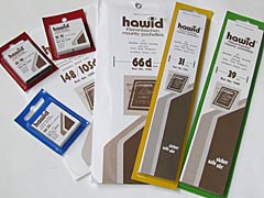 Selection of Hawid stamp protectors and Hawid mounts