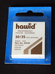 30 by 35 mm Hawid Cut to Size stamp mounts