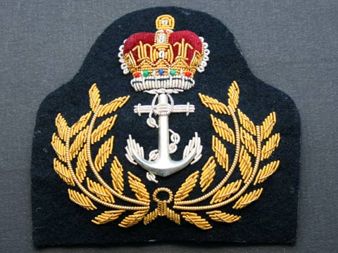 Royal Navy Warrant Officer Cap Badge