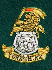 Yorkshire Regiment Wire Braid Beret Badge