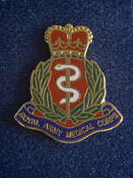 RAMC Lapel Badge in box