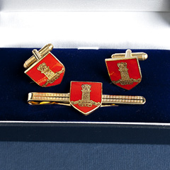 11th Hussars cufflinks and tiepin set Image 2