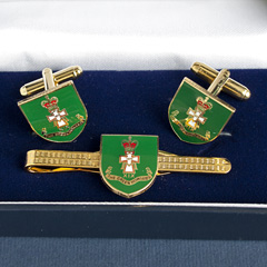 Green Howards Cufflink and Tiepin set